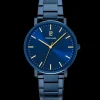 Herren Uhr ESSENTIAL Blau Zifferblatt Blau Edelstahl Armband