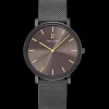 Herren Uhr ESSENTIAL Grau Zifferblatt Grau Milanaise 20 MM Armband