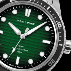 Herren Uhr INTI Grün Zifferblatt Grün Edelstahl 22 MM Armband