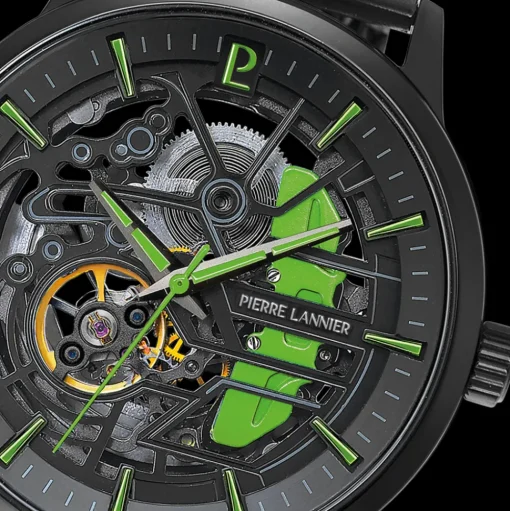 Herren Uhr PADDOCK Schwarz Zifferblatt Schwarz Milanaise 22 MM Armband