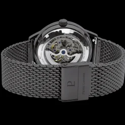 Herren Uhr PADDOCK Schwarz Zifferblatt Schwarz Milanaise Armband