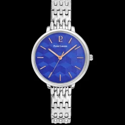 QuartzDamen Uhr MIRAGE Blau Zifferblatt Silber Stahl Armband